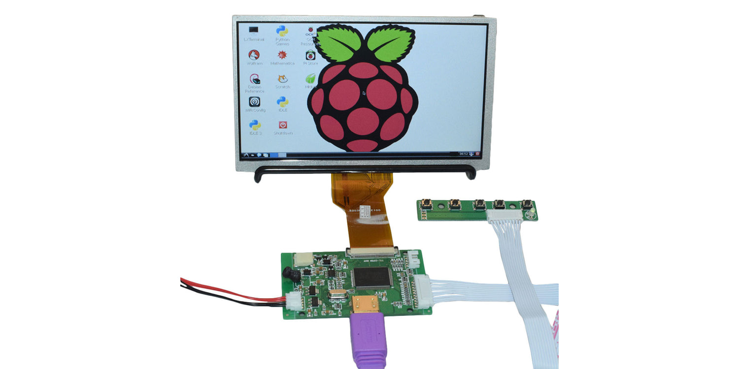 HDMI Displays for Raspberry Pi is on