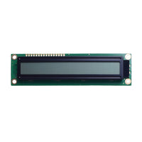 Large 16 characters single line LCD module with FSTN transflective technology and MCU interface