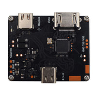 Adapter converting HDMI input to Type-C output with DisplayPort and Power Delivery functions